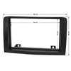 Sound-way - Single/Double DIN Car Radio Frame Installation Kit, 1