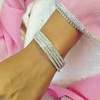 Efulgenz Indian Bangles for Women Bollywood Rhinestone CZ Crystal Bracelet