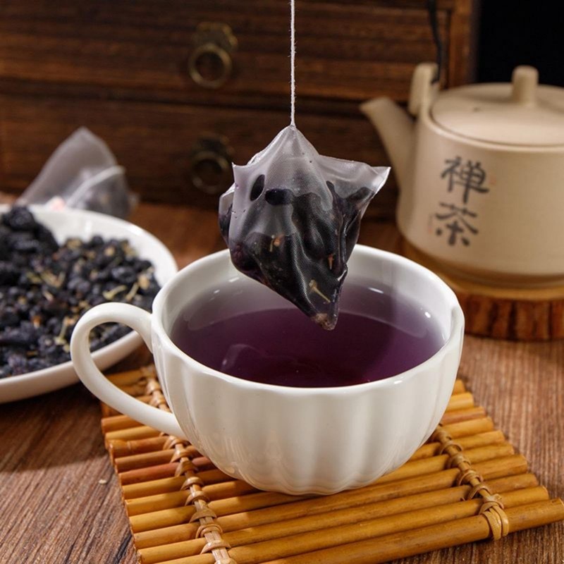 Blueberry Tea Bags, Premium Blueberries Mulberries Black Goji Berries Blend