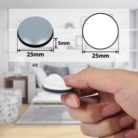 moinkerin MY0005-VC PTFE Teflon Furniture Glides for Smooth Floors and Carpets, Pack of 16, Blue