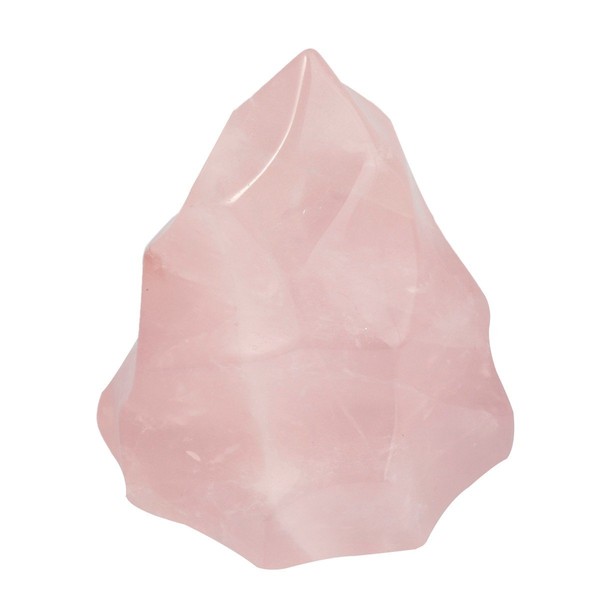 SUNYIK Natural Stone Crystal Point, Gemstone Pyramid Energy Generator Healing Reiki Specimen Irregular Swirl Shape, Rose Quartz, 1.5"-2"