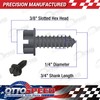 License Plate Screw Kit - Black, OEM Style Fasteners with