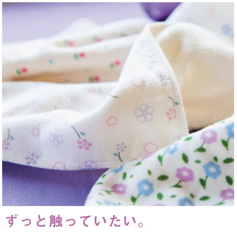 Imabari Towel Handkerchief Flower Iroha Retro 9.4 x 9.4 inches