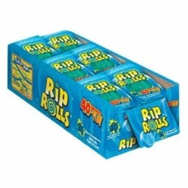 Buy Candy Wholesale Sour Rips Roll Blue Raspberry Flavor (24 count)