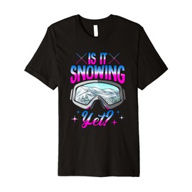 Ski 90s 80s Skiing Outfit Retro Skiing Goggles Premium T-Shirt