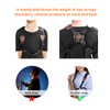 Saxophone Strap Sax Shoulder Strap Adjustable Padded Leather Strap for