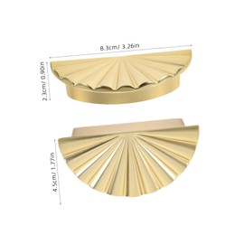 Operitacx 2 Stück Antiker Bronzegriff Kabinettsgriff Schiebetürgriff Scheunentorgriffe Knöpfe Für Kommodenschubladen Schubladengriffe Goldbeschläge Für Die Kommode Golden Zinklegierung