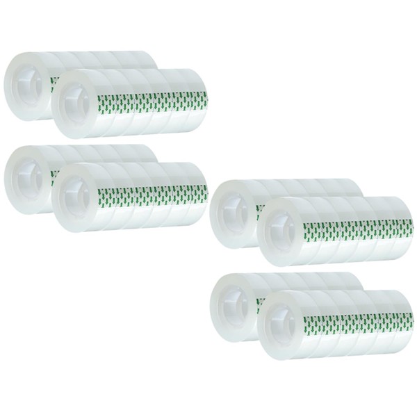 MJUNM 48 Rolls Clear Tape Refill - Tear by Hand,