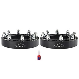 1.5'' 8x6.5 to 8x180 Forged Wheel Adpaters, 2 PCS 8 Lug 8x165.1mm to 8x180mm Wheel Spacer Adapter with M14x1.5 & 117mm