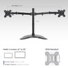 VIVO Dual Ultrawide Monitor Mount, Free-Standing Desk Stand for 2