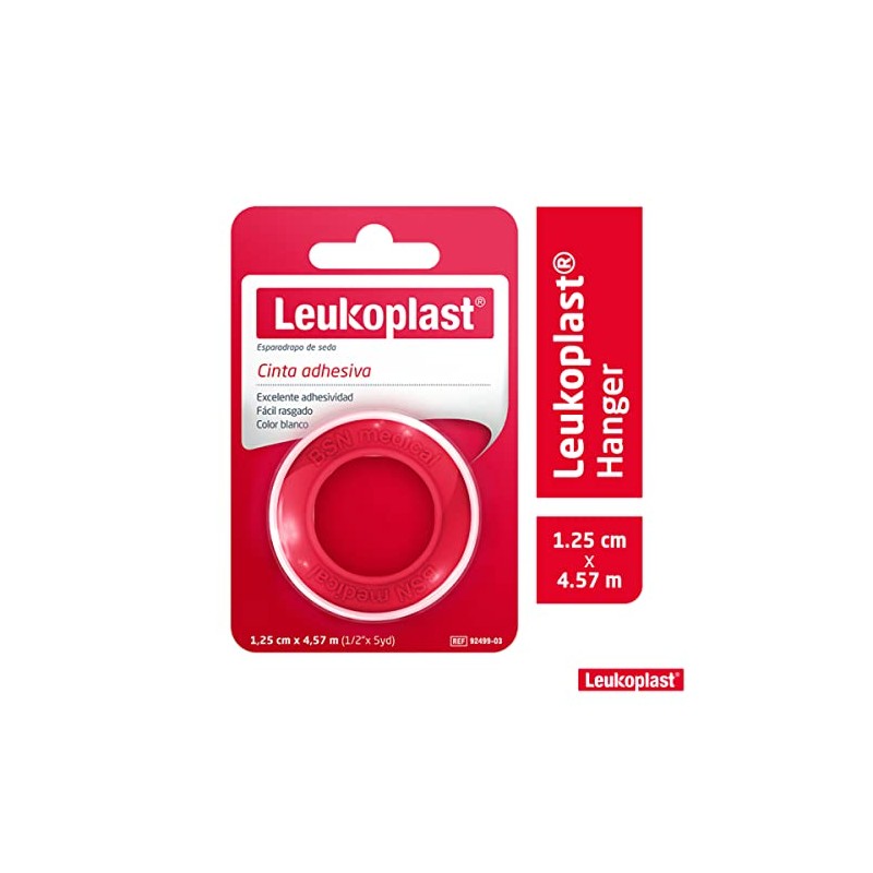 Leukoplast Cinta Adhesiva De Seda rollo de 1.25 Cm X