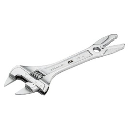 OX Adjustable Wrench - Pro Slim Spanner - Wide Jaw Wrench - 200mm/8 Inch – Multicolour