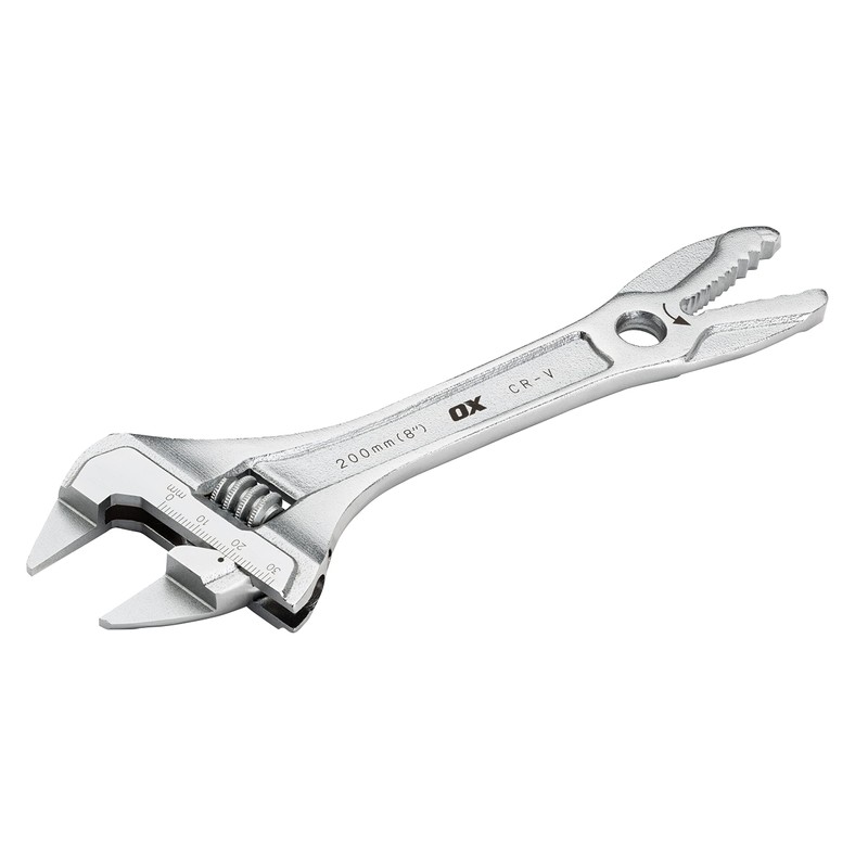 OX Adjustable Wrench - Pro Slim Spanner - Wide Jaw