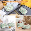 HAOGUAGUA 2 Pieces Makeup Bag, Small Large Quilted Cosmetic Bag,