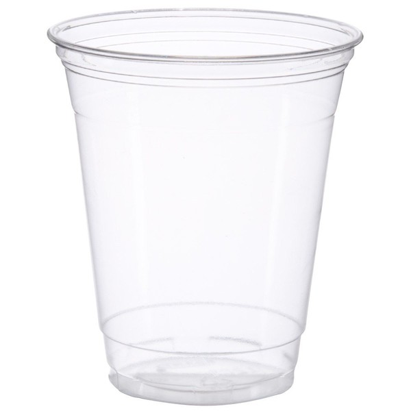 Dart SOLO TP12 12oz Clear Practical-fill Ultra Clear Squat PET Plastic Cups (Case of 1,000)