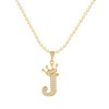 Symretie 14K Gold Plated Initial Necklaces for Women - Gold