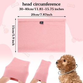 Wanmu 2Pcs Quiet Ears for Dogs, Hood for Dogs, Dog Ear Cover Hoodies, Dog Calming Aid for Anxiety Relief, Original Calming Band for Dogs & Cats, Pet Grooming & Force Drying(Medium)