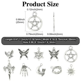 Ipotkitt estilo tibetano borla abeja celestial zapatos de hoja de música para camión, corazón, trébol, computadora, viajes, Halloween, aleación para joyas, manualidades, bricolaje, Metal, No es una