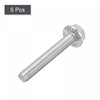 sourcing map M8x60mm Hex Serrated Flange Bolts Screws Metric Thread
