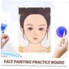 TEHAUX Reusable Face Makeup Practice Board Face Painting Mold for