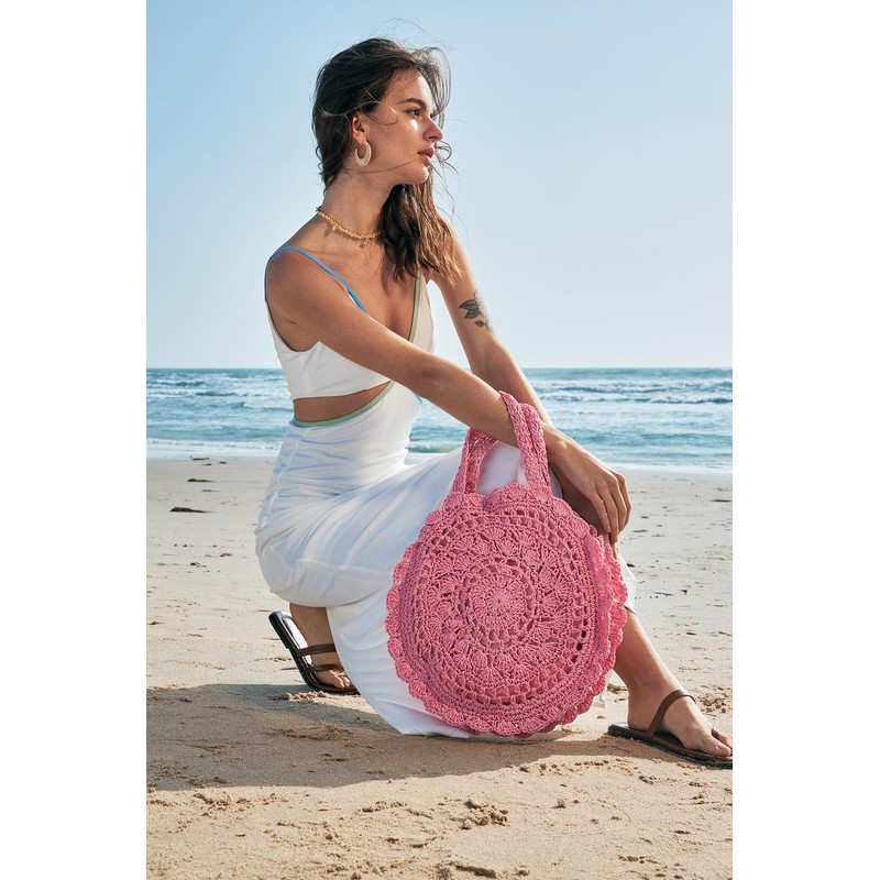 Kiss Sea Raffia Bag Straw Bags for Women Large Beach