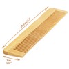 COM-FOUR® 10 x Bamboo Hair Comb - Wooden Comb -