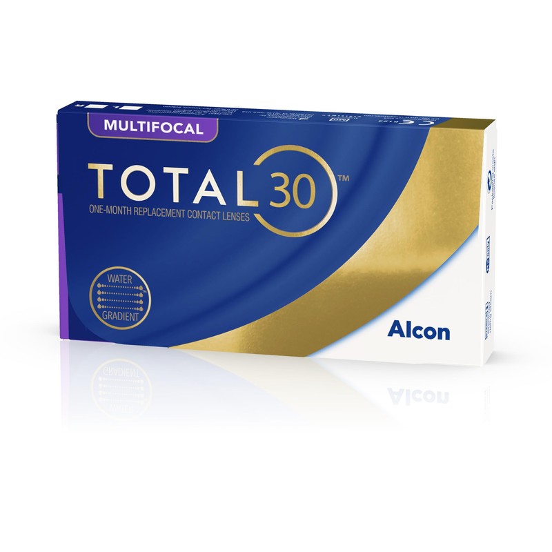 TOTAL30 Multifocal Monthly Lenses, Pack of 3, BC 8.4 m,