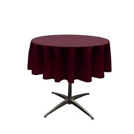 New Creations Fabric & Foam Inc, Tablecloth for 24" Round Coffee Table, 36" Round Tablecloth with 6" Drop. (Burgundy)