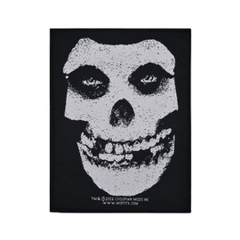 Misfits White Skull Patch Woven 10 x 13 cm