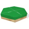 Sandbox Cover, Waterproof Hexagonal Children Sand Pit Cover Protector Garden