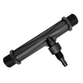 ZHUUO 1/2 Inch Venturi Injector Black Irrigation Venturi Fertiliser Mixing Injector Outdoor Garden Agricultural Irrigation Equipment and Tools