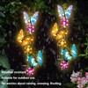 Solar Lights Outdoor Waterproof Garden Butterfly Light Decorative Solar Stake
