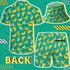 Hawaiian MenS 2 Piece Outfits Rave Shirts Shorts Outfits Tropical