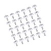 Partuto 30pcs Car Bumper Washer Bolts M6x1.0 Aluminum Alloy Silver