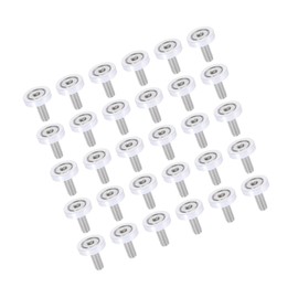Partuto 30pcs Car Bumper Washer Bolts M6x1.0 Aluminum Alloy Silver Tone Replacement