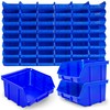 192 x Stacking Boxes, Blue, Size 1 (W x D