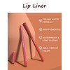 Jutqut 2Pcs Matte Lip Liner with Sharpener, Wasserfester & Langanhaltender