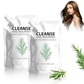 2PCS Rosemary Amino Acid Shampoo, Hair Growth Shampoo for Thinning Hair Women and Men Hair Loss, Strengthening Hair with Natural formula (3.38 fl.oz)