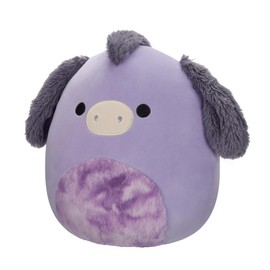 Squishmallows SQCR05425 12-Inch-Deacon The Purple Donkey with Tir-Dye Belly, Multicolour