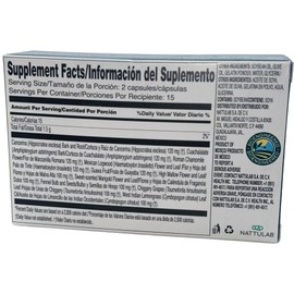 GASTRI-LIF 30 Capsules Dietary Supplement Herbal Blend with Natural Ingredients Like Cuachalalate, cancerina, Chamomile, Lemongrass and More, Supports Normal Digestion. Gastritis-LIF