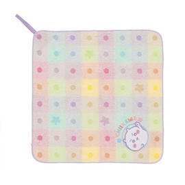 Chiikawa Wash Towel with Loop (Approx. 13.4 x 13.8 inches (34 x 35 cm) Pastel Dot Shower
