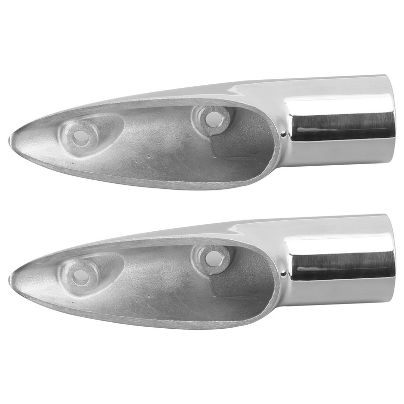 2pcs 7/8in Handrail End 316 Stainless Steel Anti Corrosion Accessory
