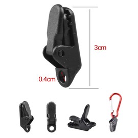 Tent Clips, Tarp Clips, Alligator Shaped (10 Pieces, Carabiner) Easy to Fix, Strong, Attached, Grip, Tent Clip