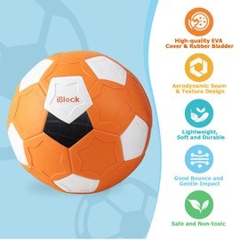Kids Curve Swerve Football Size 4, Lightweight, Soft, Inflatable with Pump