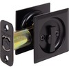 Stone Harbor Hardware Contemporary Square Pocket Door Lock, Entry Function,