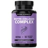 Biotin Collagen Complex Contiene Biotina Colágeno Ingredientes Vitaminas Suplemento Vitamínico