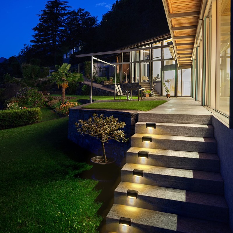SOLPEX 20 Pack Solar Deck Lights Outdoor, Waterproof Led Lights