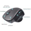 GUGUELEC Wireless Bluetooth Mouse, Ergonomic Design, Soundless, Portable