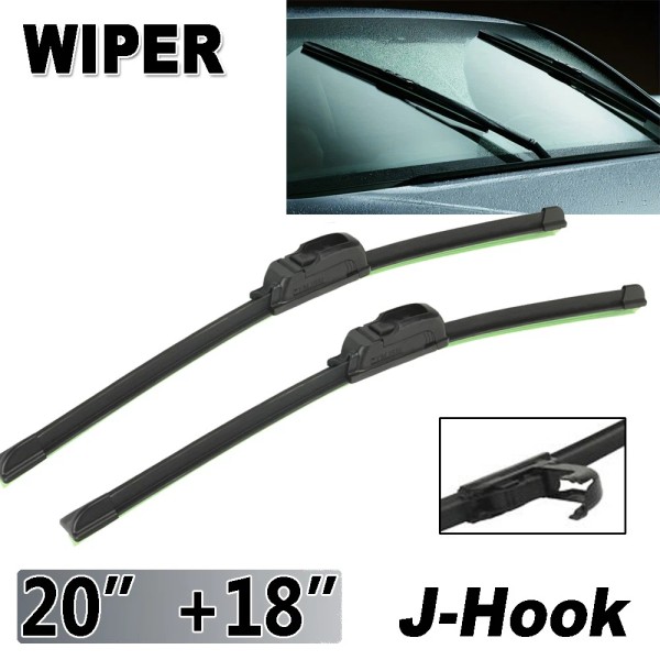 Unbranded 20"+18" Windshield Wiper Blades Replacement OEM Quality J-Hook Premium
