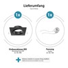 ledscom.de RIR Ceiling Mounting Frame Black Matt Square Pivoting (LED/Halogen/GU10/MR16/PAR16/50
